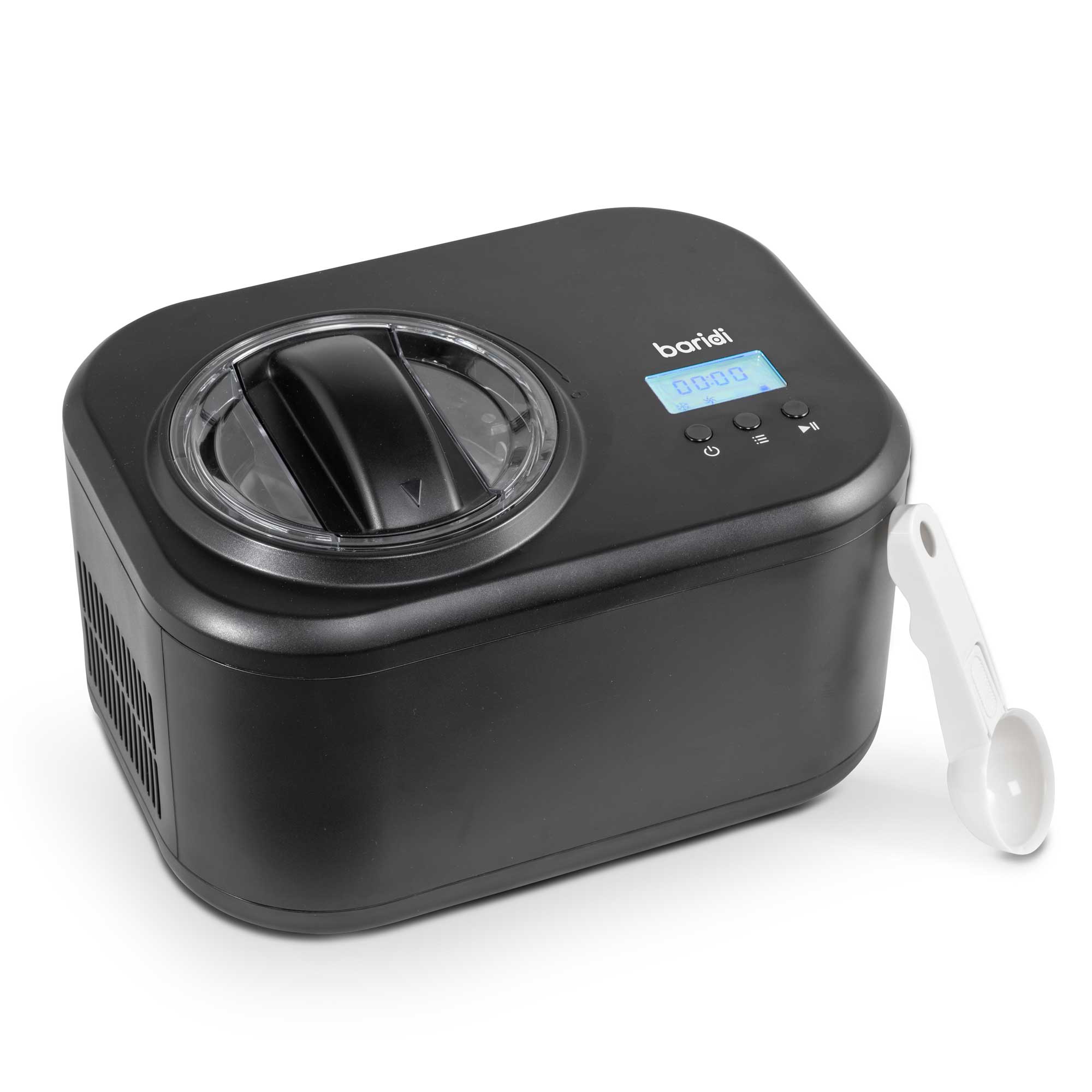 Baridi 1L Commercial Ice Cream Maker with Fast Freeze Compressor - Perfect for Home Kitchens, Dessert Shops & Cafes - DH238