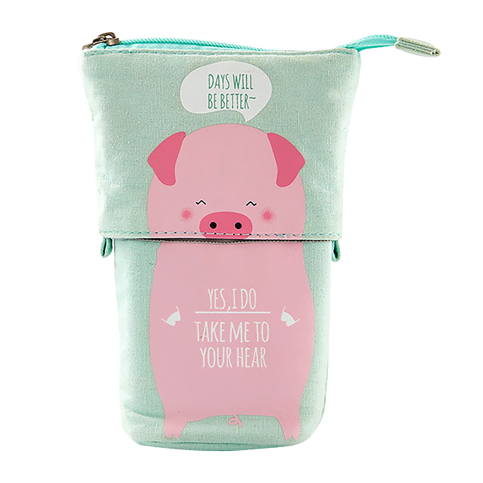 1#GB Store Cartoon Cute Telescopic Pencil Case - Expandable Stationery Organizer for School, Office & Travel (Pencil Bag, Pen Holder, Art Supply Storage)