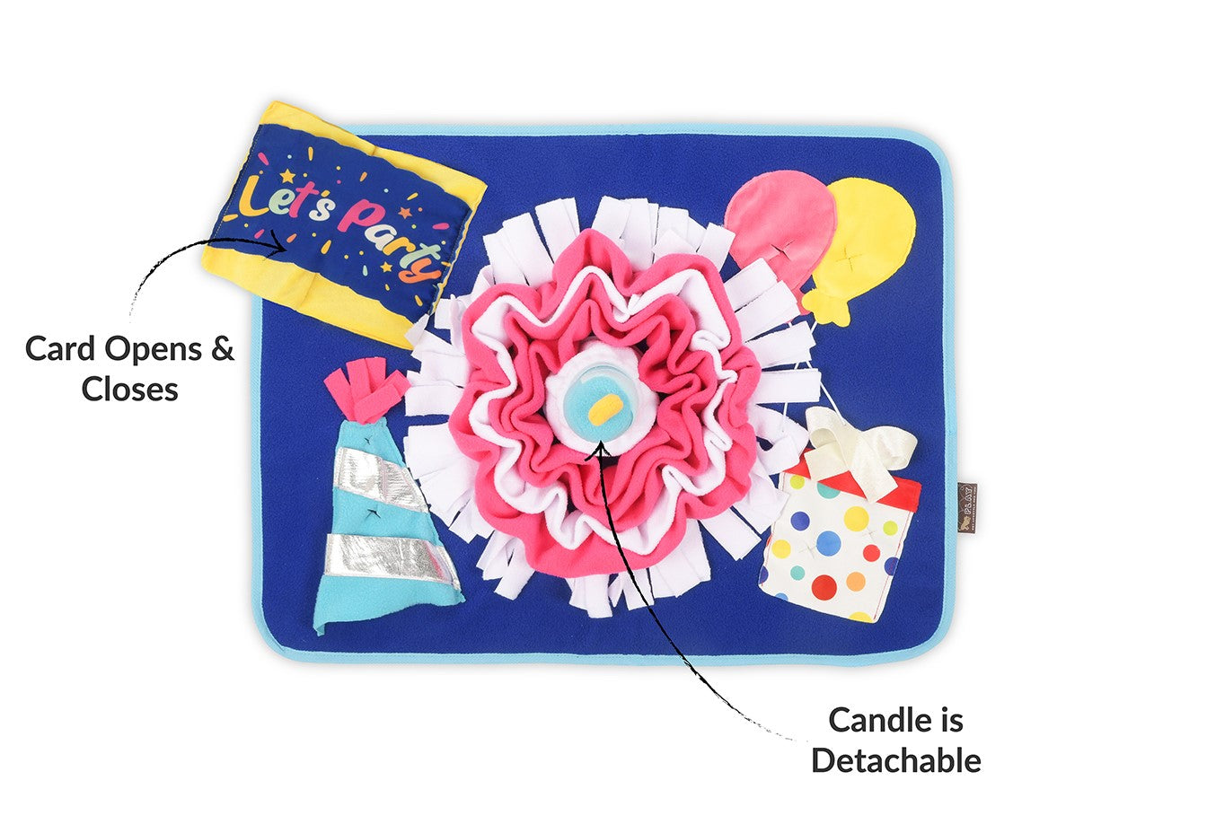 Woof Day Celebration Scented Dog Mat | Pet P.L.A.Y. - Perfect for Dog Training, Anxiety Relief & Home Decor