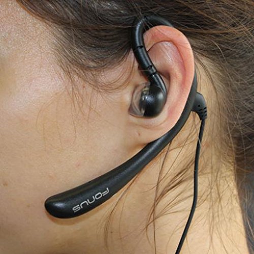 Wired Mono Headset with Microphone - 3.5mm Single Earbud Over-The-Ear Headphone for GreatCall Jitterbug Flip - Hands-Free Calling for Seniors & Home Office Use