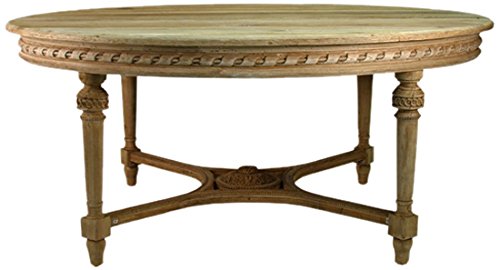 ZENTIQUE Houston Dining Table - Modern Solid Wood Kitchen Table for Family Gatherings and Dinner Parties