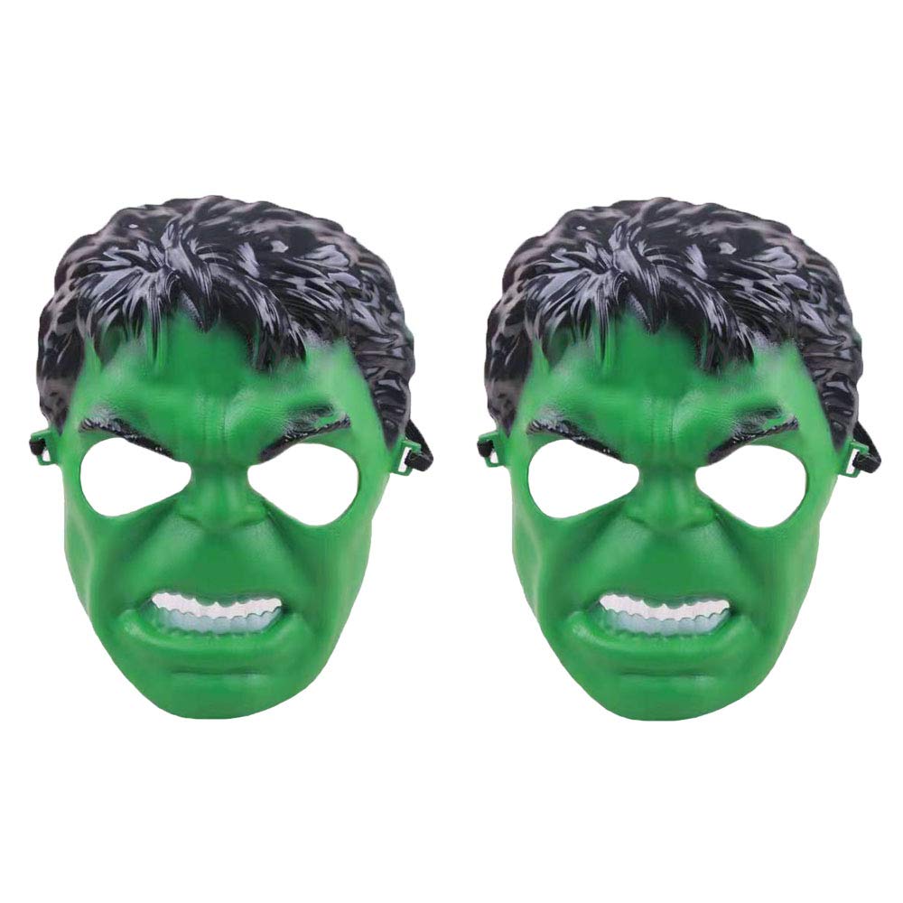 Hulk Mask for Halloween Party - Superhero Costume Mask Set (2 Pack) - Perfect for Cosplay, Halloween, and Comic Con Events