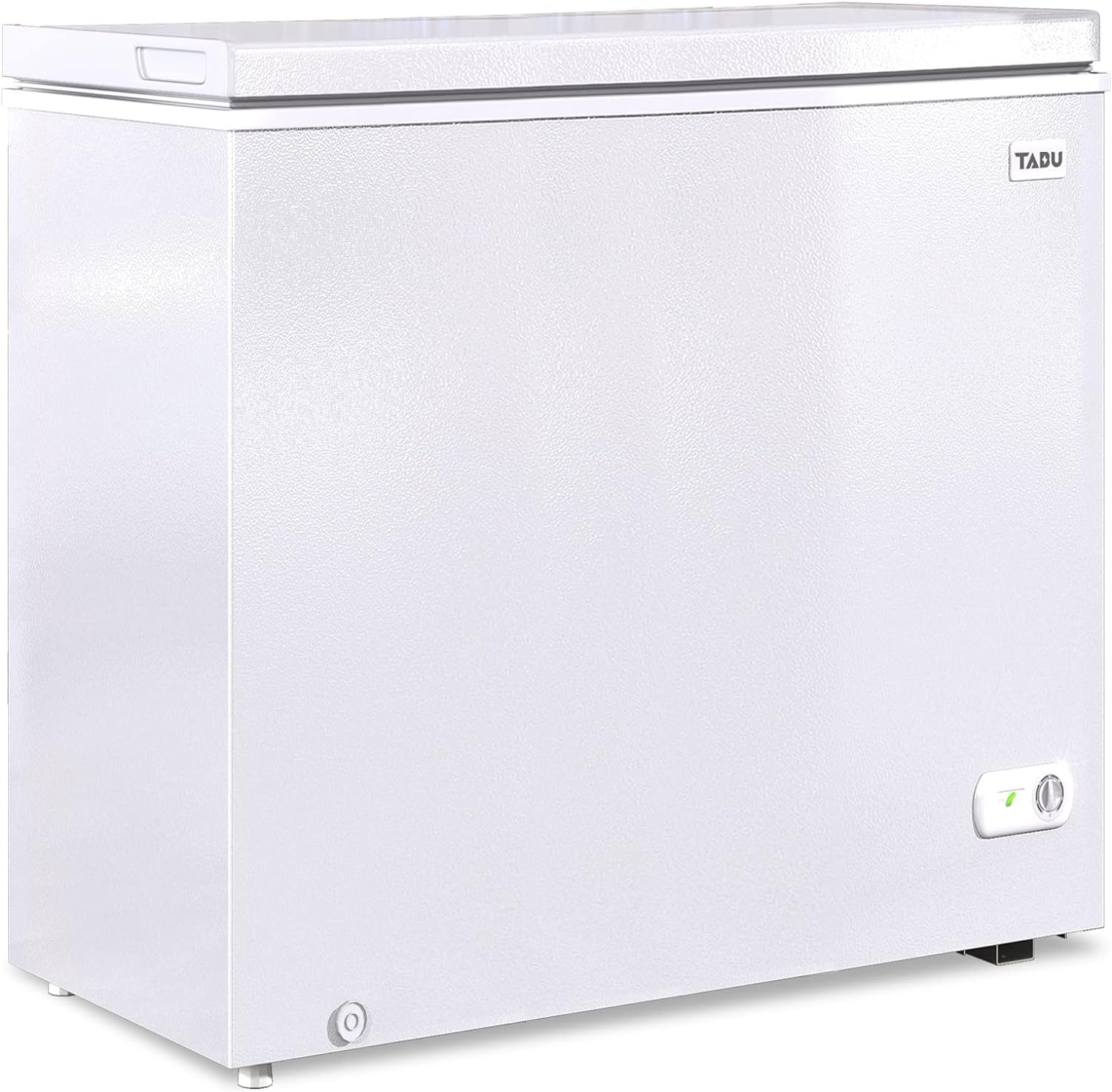 10.0 Cubic Feet Deep Freezer - Large Energy Efficient Chest Freezer with 7-Level Adjustable Thermostat, Removable Storage Basket & Top Opening Door - Perfect for Home, Garage, or Restaurant Use - White (TABU)