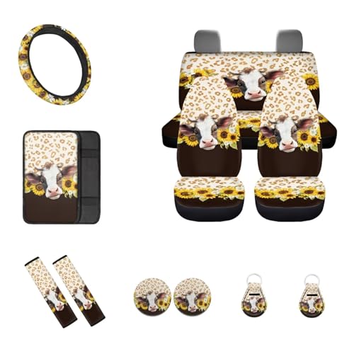 Sunflower Cow Leopard Print