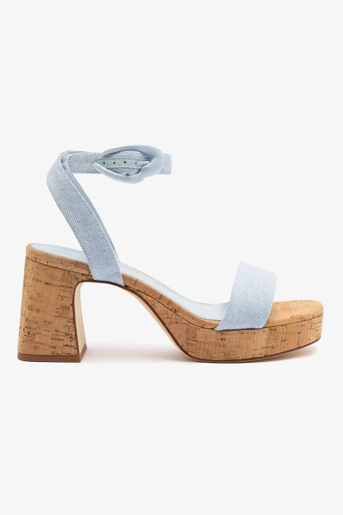 Dolly Verona Low Sandal - Women's Comfortable Denim & Cork Sandals for Summer, Beach, and Casual Outings