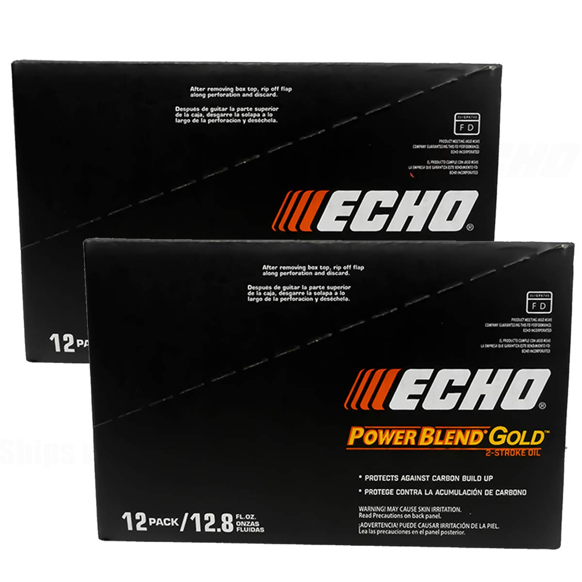 24PK Echo Oil 12.8 oz Bottles 2-Cycle Engine Mix for 5 Gallon Gas - Power Blend 6450005 for Chainsaws, Trimmers & Outdoor Power Equipment