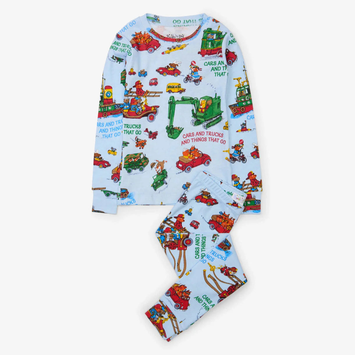 Books To Bed Cars and Trucks and Things That Go Book and Pajama Set - Kids' Bedtime Storybook with Matching PJs for Toddlers | Perfect for Cozy Reading Time and Gift Giving