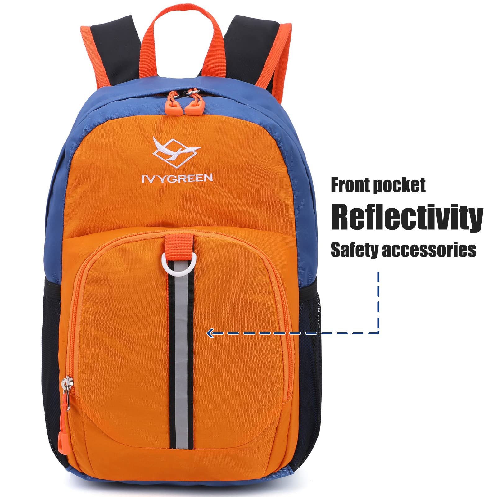 Toddler Hiking Backpack for Boys & Girls - Outdoor Day Adventures (Orange) - Perfect for Preschool & Nature Walks