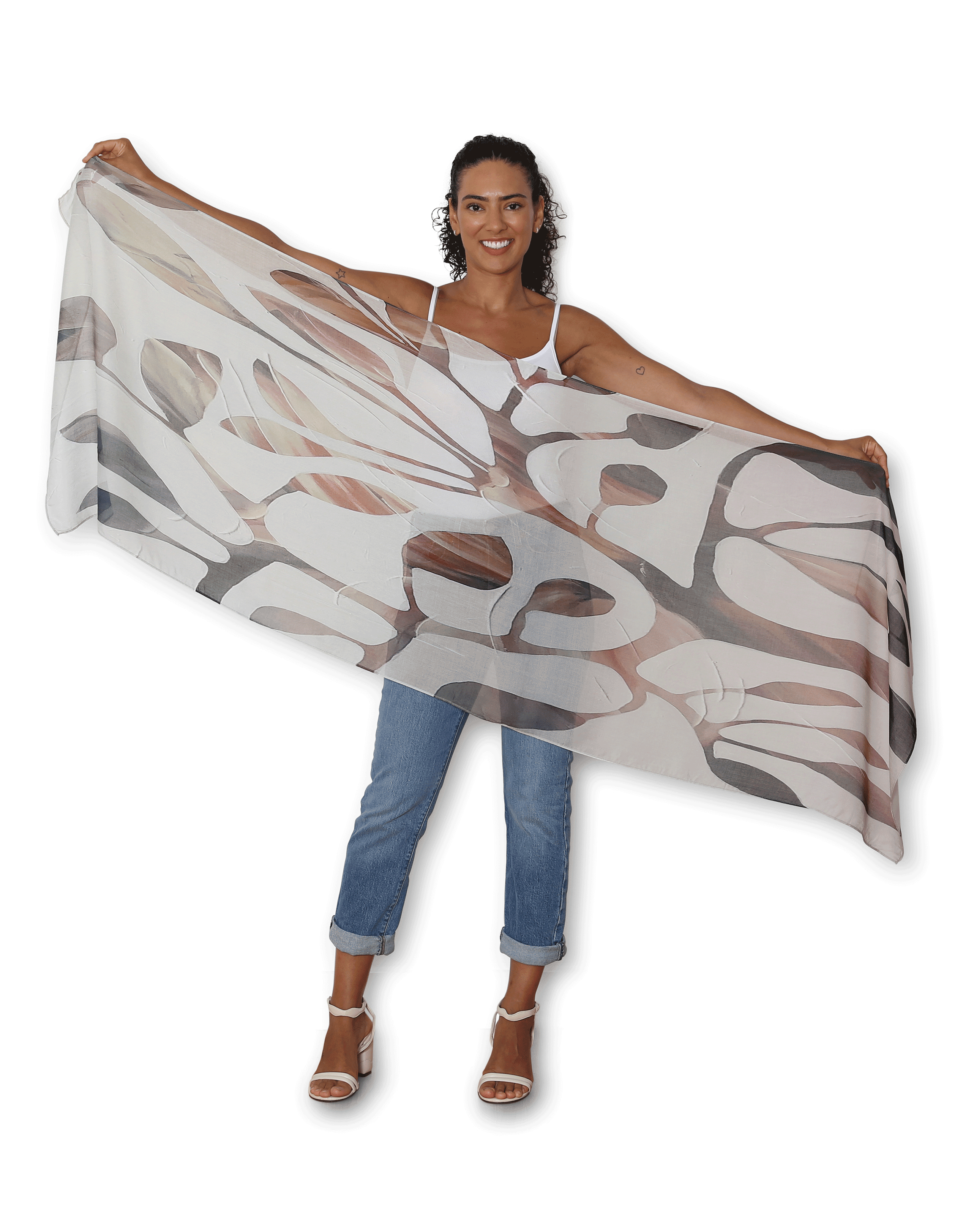 The Artists Label Scarf Growth - Premium Fashion Scarf for Women & Men - Perfect for Winter, Fall & Spring Outfits - Ideal Gift for Artists & Fashion Lovers