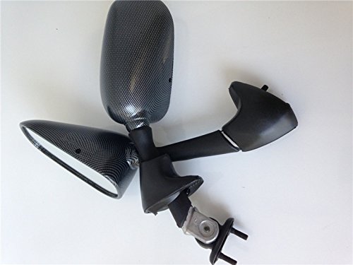 Yamaha YZF-R6 R6 2001-2002 OEM Replacement Motorcycle Mirrors - Carbon Fiber - Perfect for Street Riding & Racing - Durable & Stylish Upgrade for Yamaha YZFR6 Models