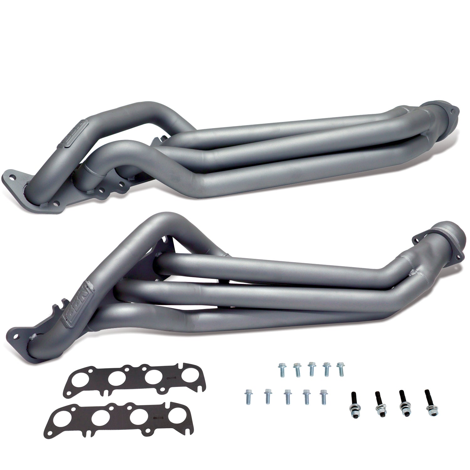 1 7/8in. Long Tube Headers Titanium Ceramic Coated - Compatible with 2011-2022 Ford Mustang GT/V6 - High Performance Exhaust Upgrade for Racing & Street Use