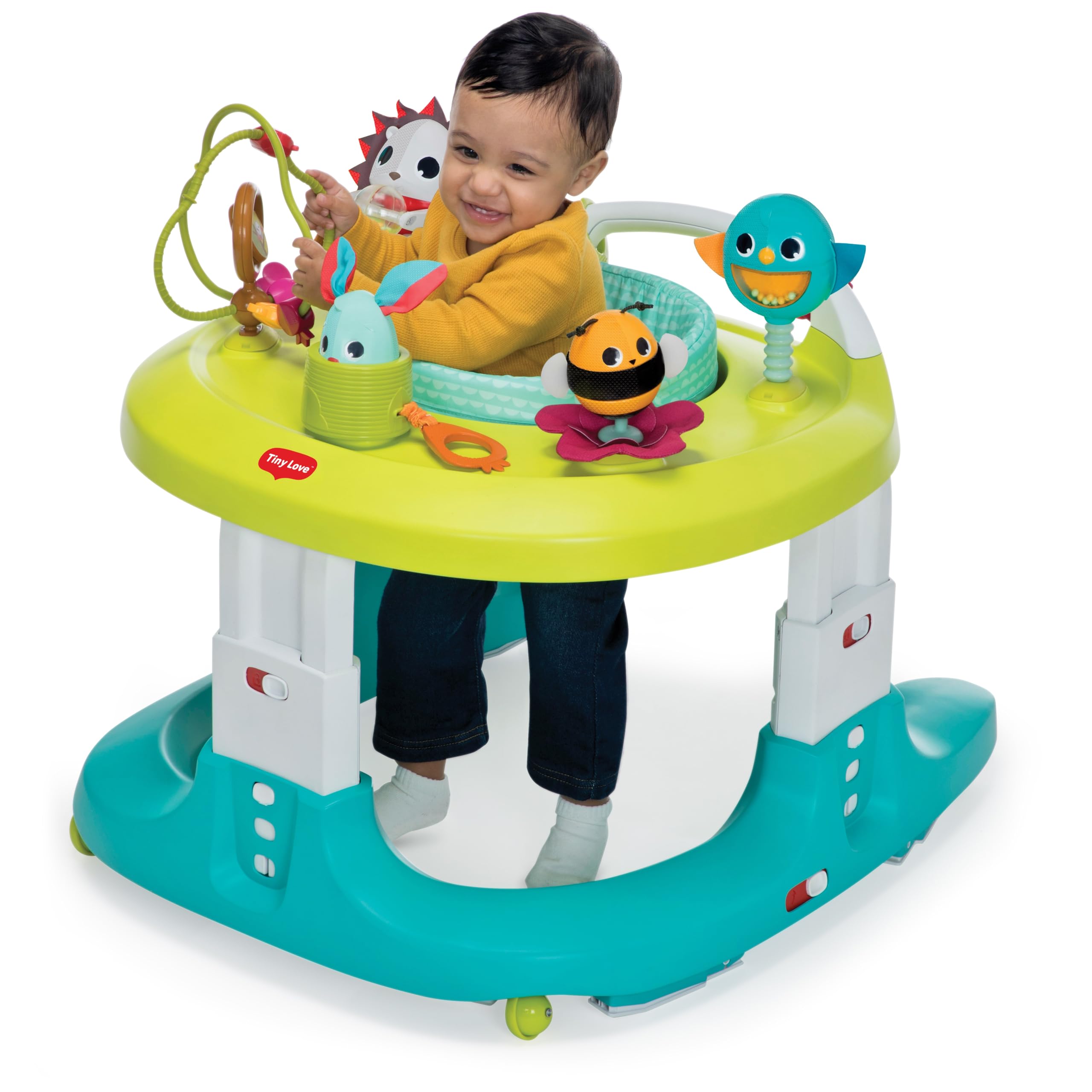 Tiny Love 4-in-1 Here I Grow Mobile Activity Center - Baby Walker & Developmental Toy with Interactive Activities for Infants | Perfect for Playtime, Learning & Motor Skills Development in Nursery or Daycare