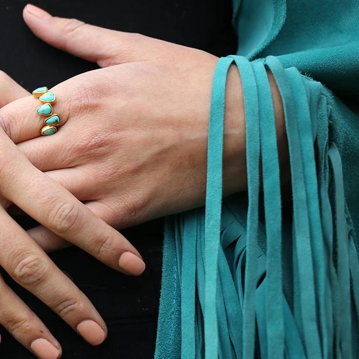 Stepping Stones Ring - Dainty Stackable Minimalist Ring for Women | Perfect for Everyday Wear, Layering & Gift Giving