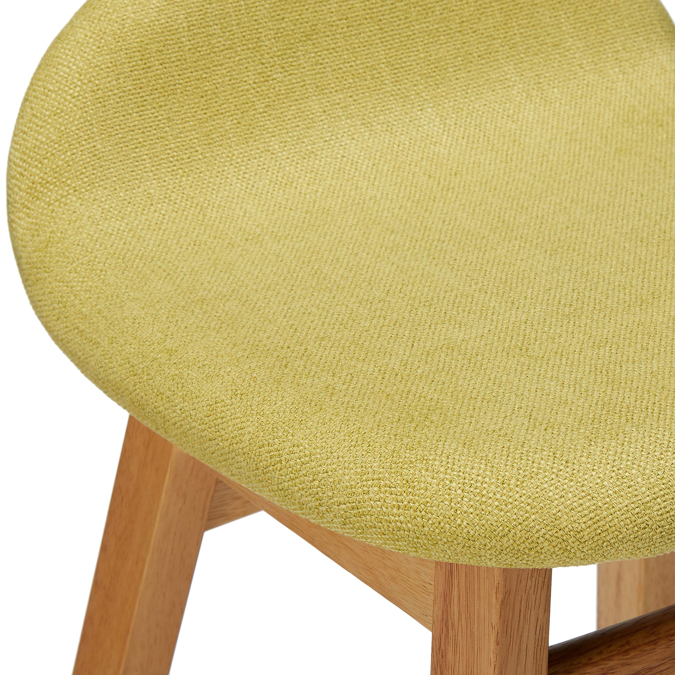 Christopher Knight Home Moria Fabric & Oak Finish Bar Stools - Set of 2, Green Tea - Counter Height Stools for Kitchen Island, Breakfast Bar & Home Decor
