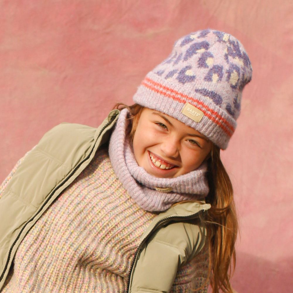 Barts Dahlea Girls Winter Hat - Warm Knit Beanie for Kids, Soft Fleece Lined, Cute & Cozy for Cold Weather - Perfect for Snow Play, School, and Outdoor Activities