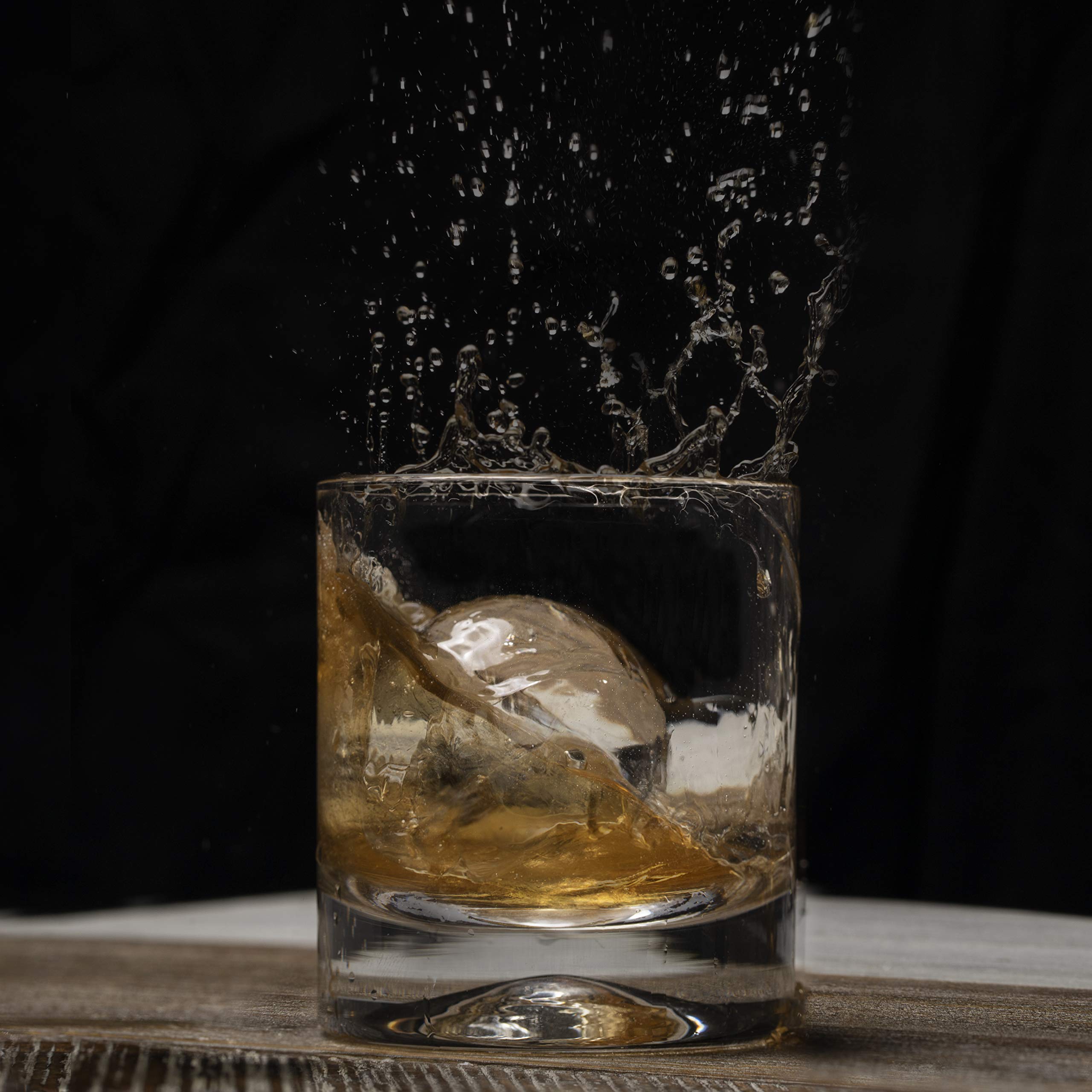 Premium Clear Ice Ball Maker - 2 Large 2.4