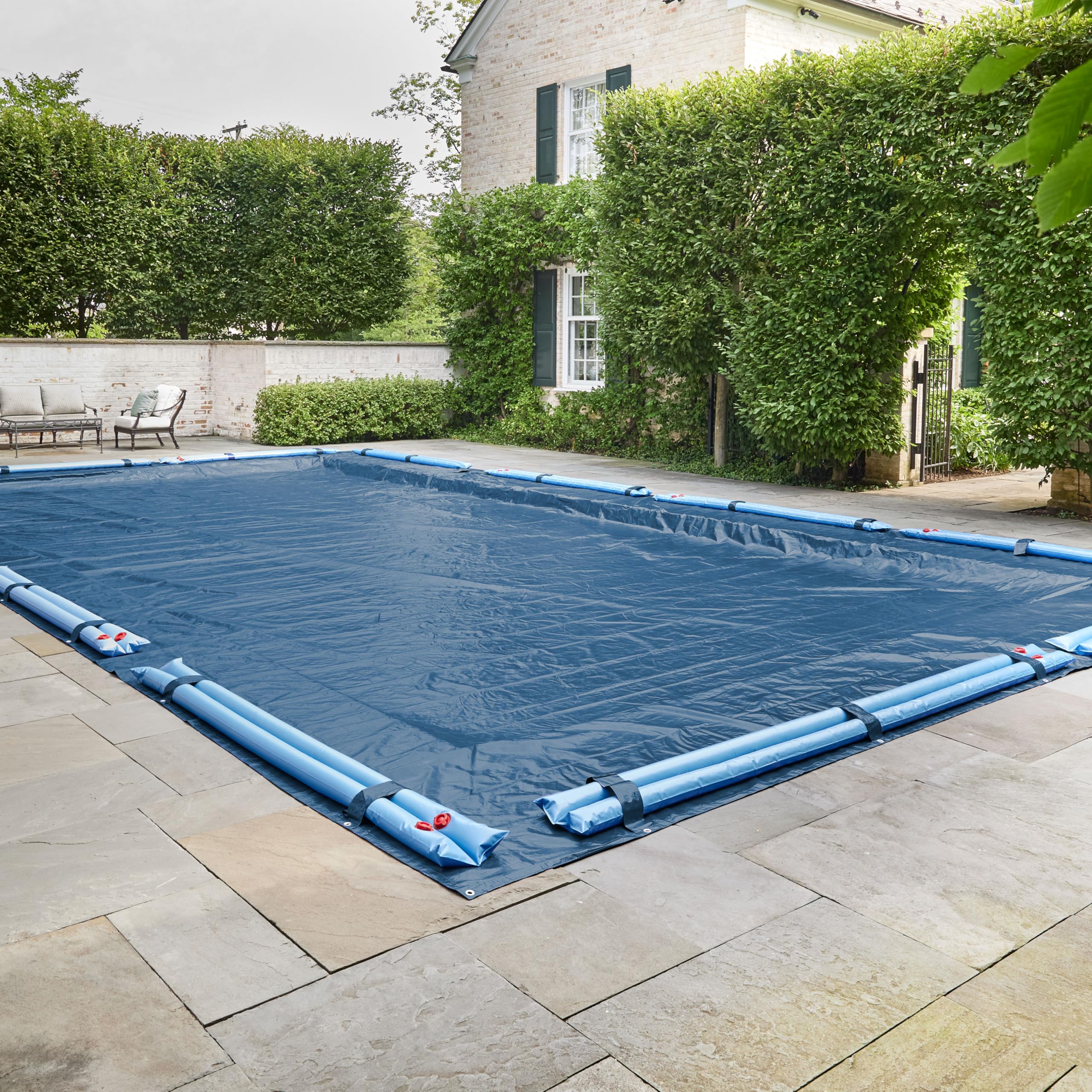 Doheny's Heavy-Duty Winter Pool Cover for Inground Pools | Premium Commercial-Grade Protection with Reinforced Tear-Resistant Material | Perfect for Snow, Ice, and Winter Pool Maintenance
