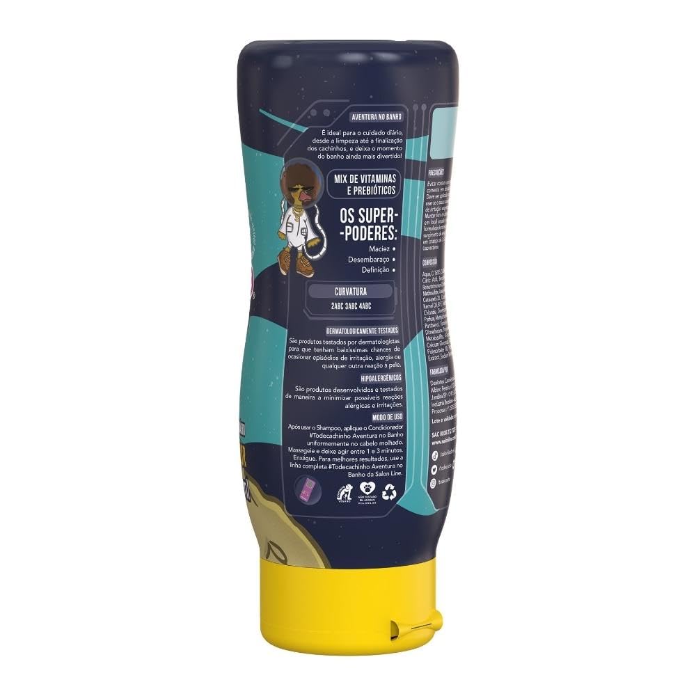 Salon Line Kids Detangling Conditioner for Curly Hair (#IHaveCurlsJr) - 300ml/10.14 Fl Oz Curly Hair Treatment for Children - Fun & Gentle Detangler for Daily Hair Care - Perfect for Bath Time & Morning Routines