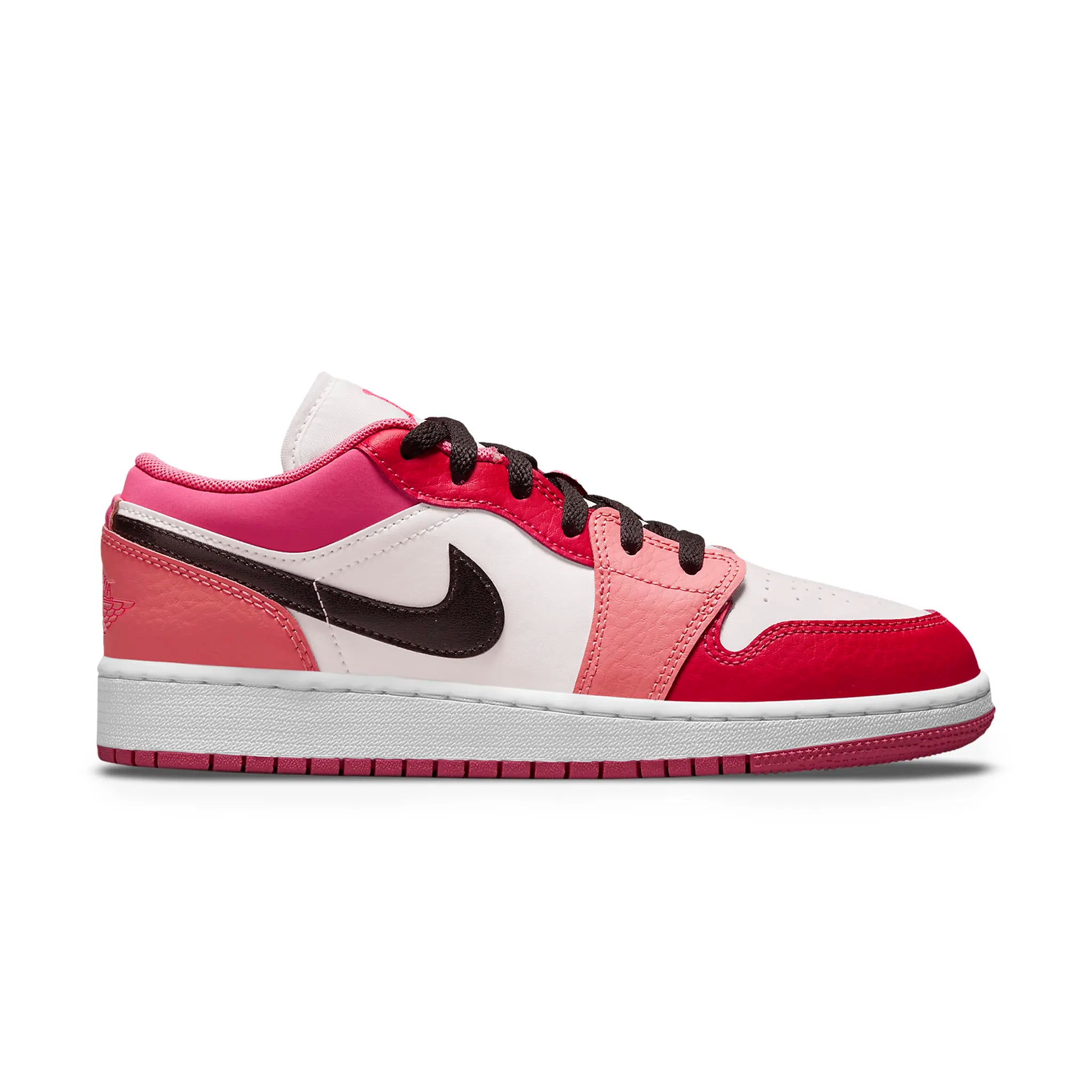 Air Jordan 1 Low Pink Red Girls' Sneakers - Comfortable Basketball Shoes for Kids & Teens - Perfect for School, Sports, and Casual Wear