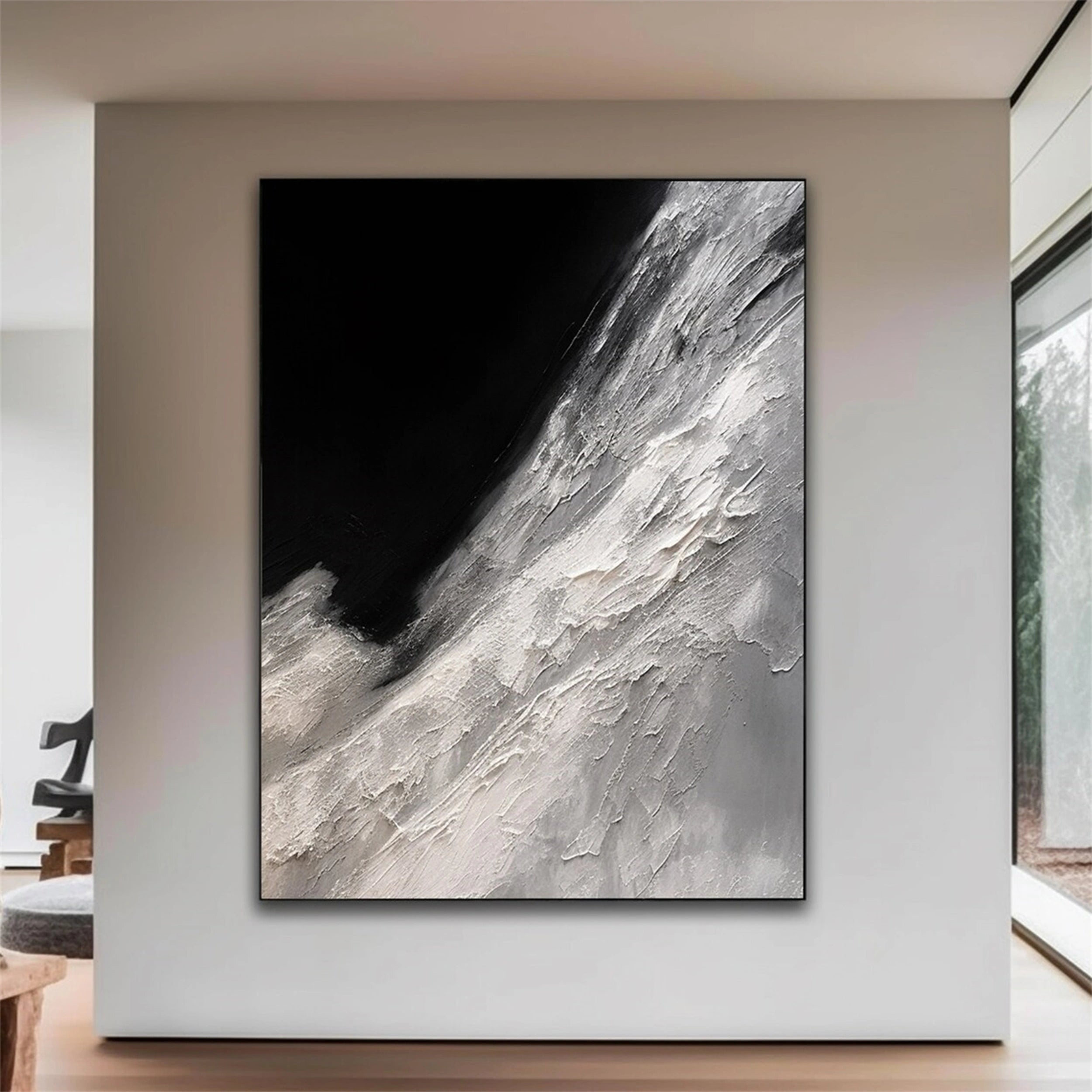 Minimalist Balance Canvas Painting #MM156 - Modern Abstract Wall Art for Living Room, Bedroom & Office Decor