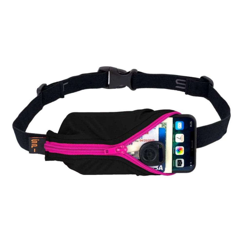 Black with Hot Pink Zip 8.9