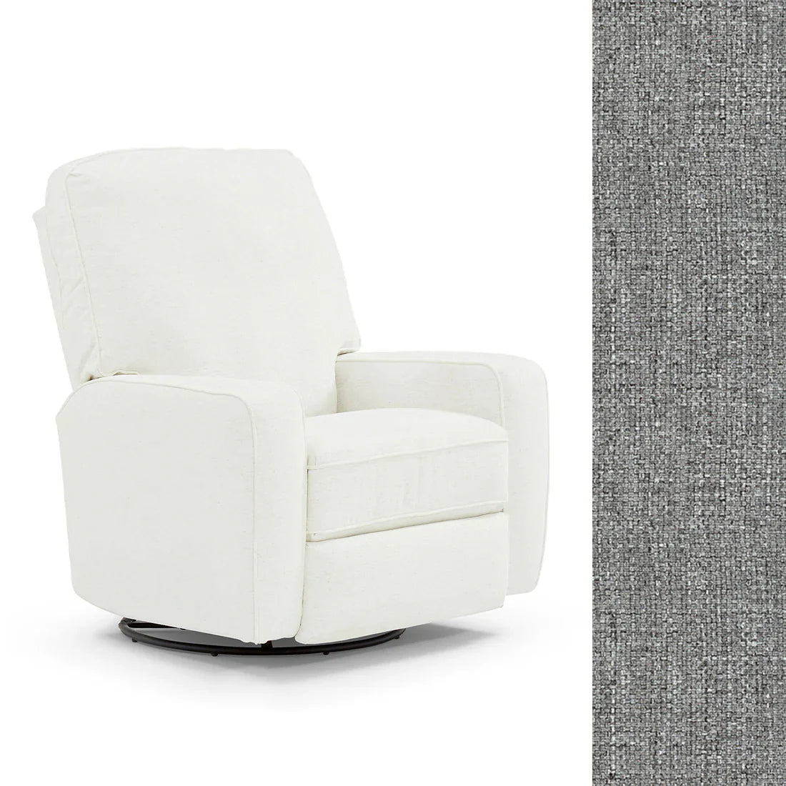 Bilana Swivel Glider Recliner Chair - Best Comfort for Living Room, Nursery & Office - Ergonomic Design with Smooth 360° Rotation