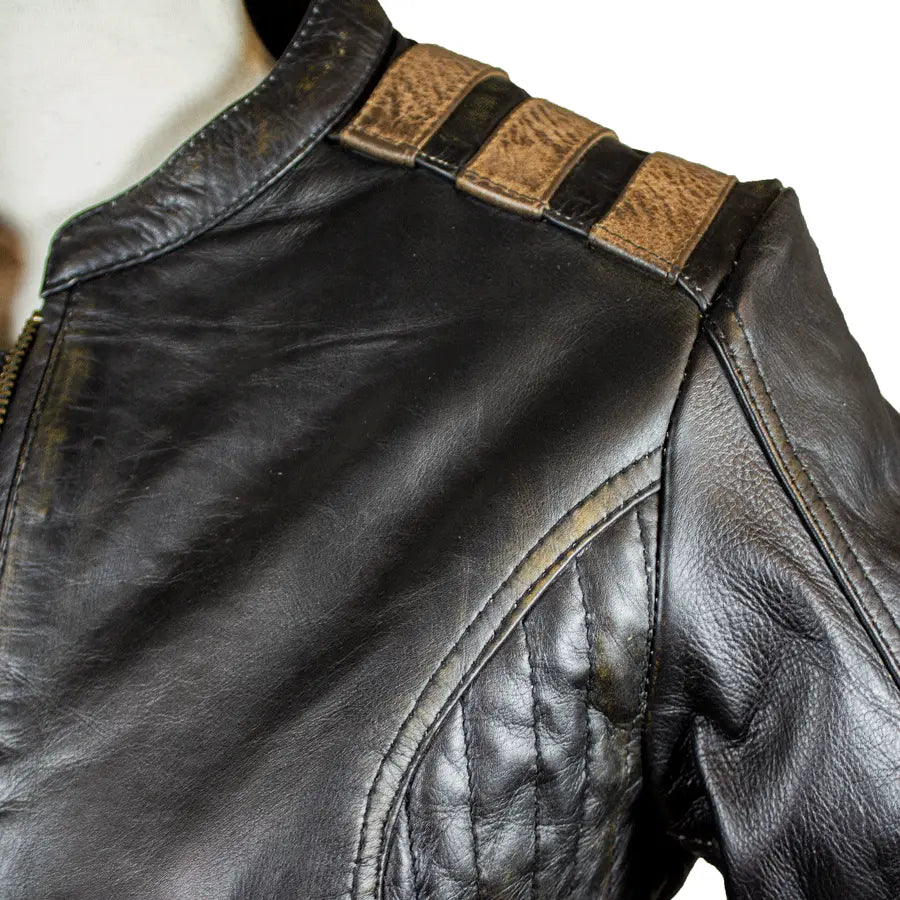 BOL Women's Racer Style Leather Jacket - Fashionable Motorcycle Biker Jacket for Women, Genuine Leather, Slim Fit - Perfect for Riding, Night Out & Casual Wear