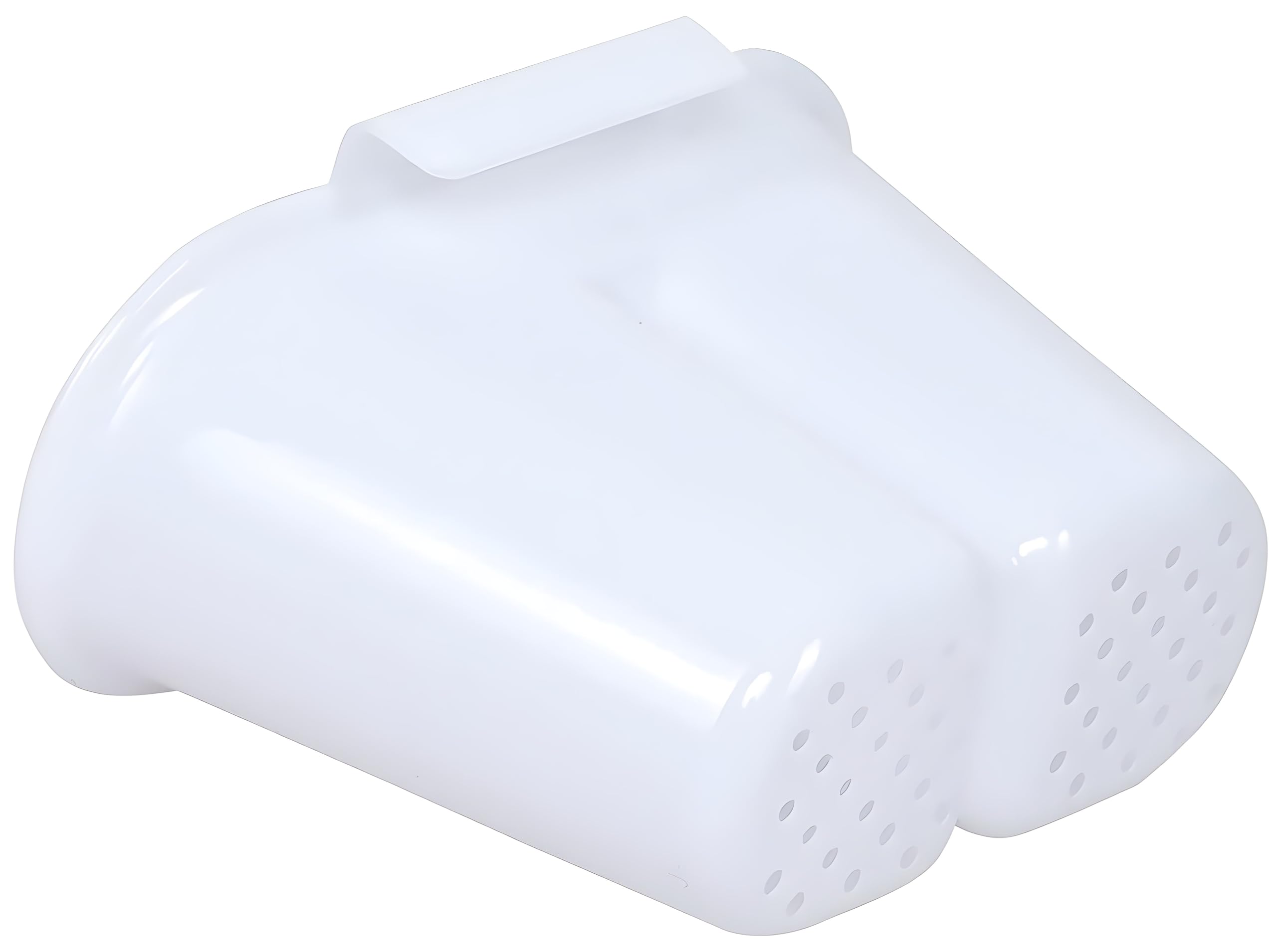 Floraware 3-in-1 Large Glossy Plastic Utensil Basket - Durable, Lightweight & Unbreakable Modular Design with Spoon Holder & Removable Dish Drainer - Kitchen Organizer & Drying Rack (White) - Perfect for Small Kitchens, RVs & Apartment Dish Organization