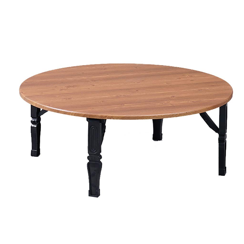 ZWJLIZI Folding Table - Portable Round Bed Desk for Dining, Working & Studying - Compact 70x30cm Home Office Table with 30cm Height (Perfect for Small Spaces, Dorm Rooms & Bedside Use)