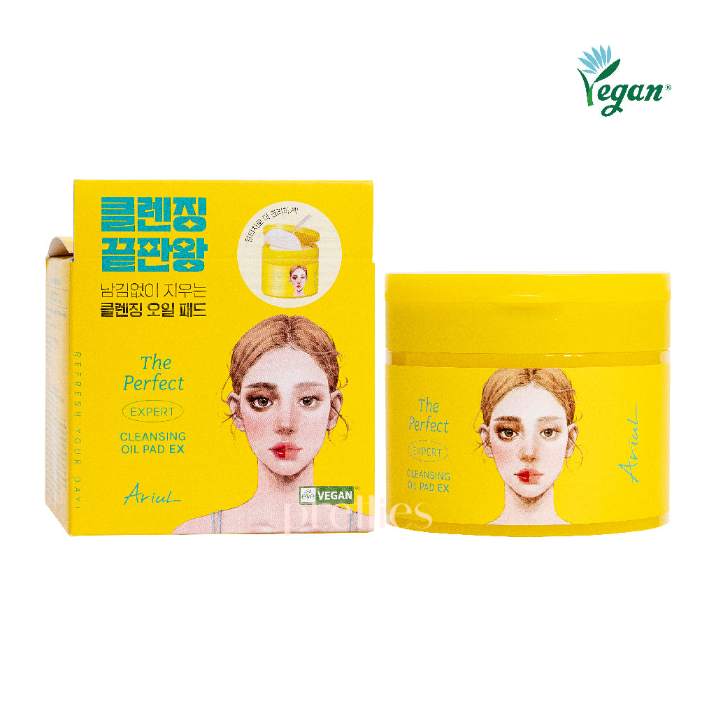 Ariul The Perfect Cleansing Oil Pads EX - 60 Count | Gentle Makeup Remover & Deep Cleansing Facial Wipes for All Skin Types | Perfect for Travel, Gym & Daily Skincare Routine