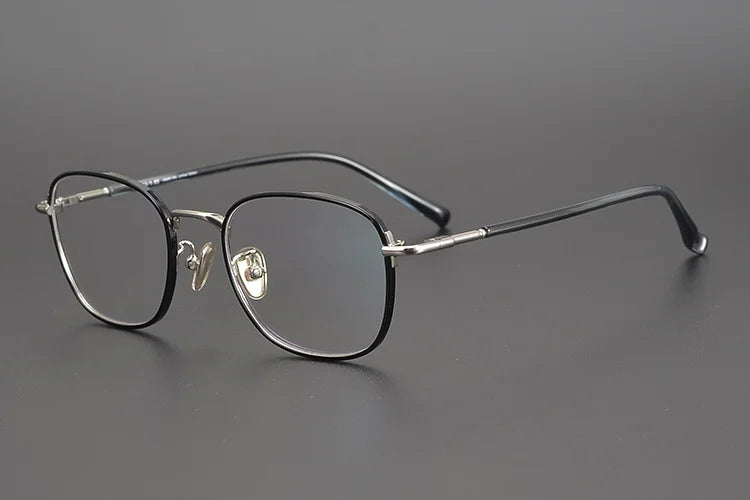 Aimee Women's Full Rim Square Titanium Acetate Eyeglasses Frame 92214 - Lightweight & Durable for Work, Reading & Fashion
