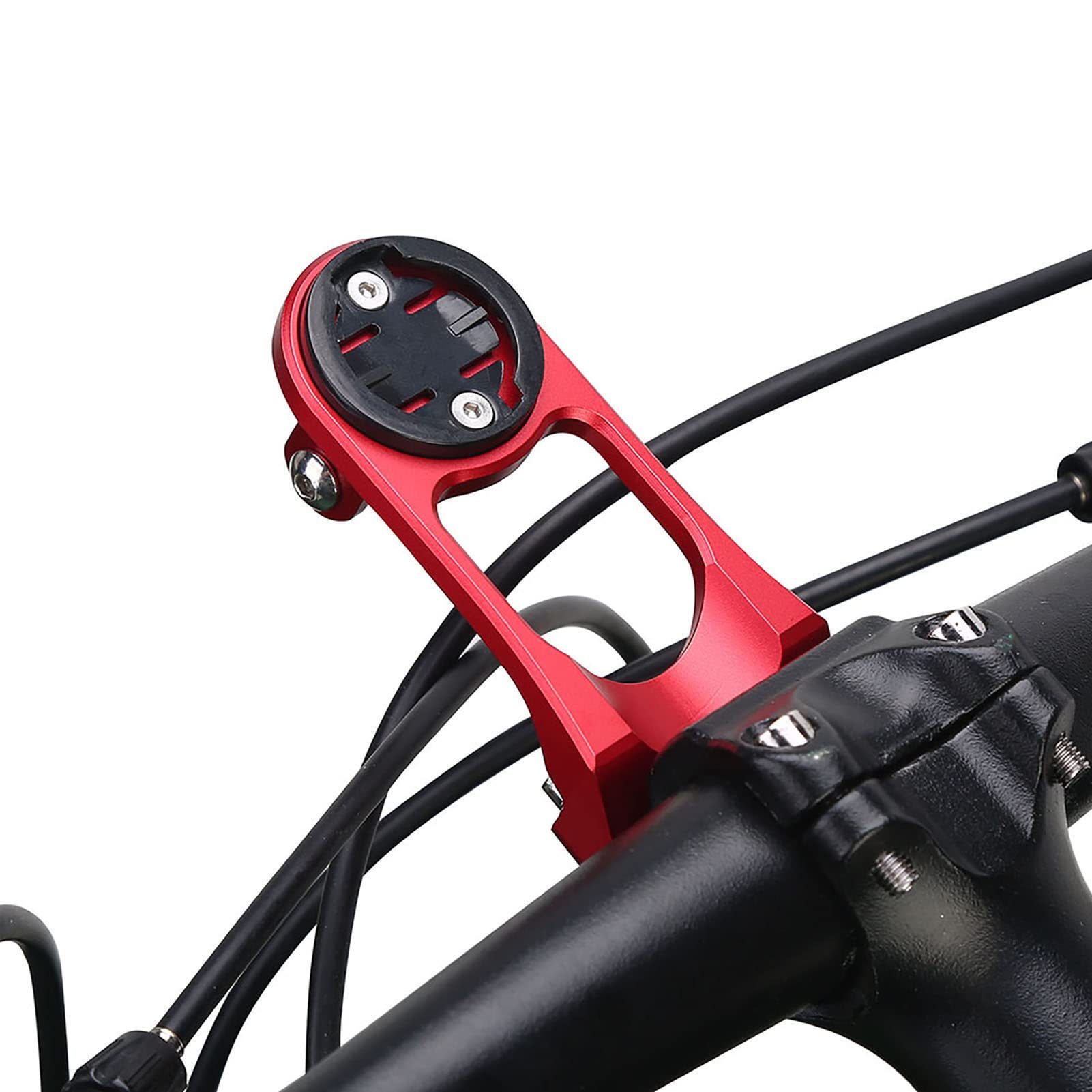 Garmin Edge Bike Stem Mount Holder - Aluminum Alloy Extension for Cycling Computers - Red - Perfect for Road & Mountain Biking GPS Navigation