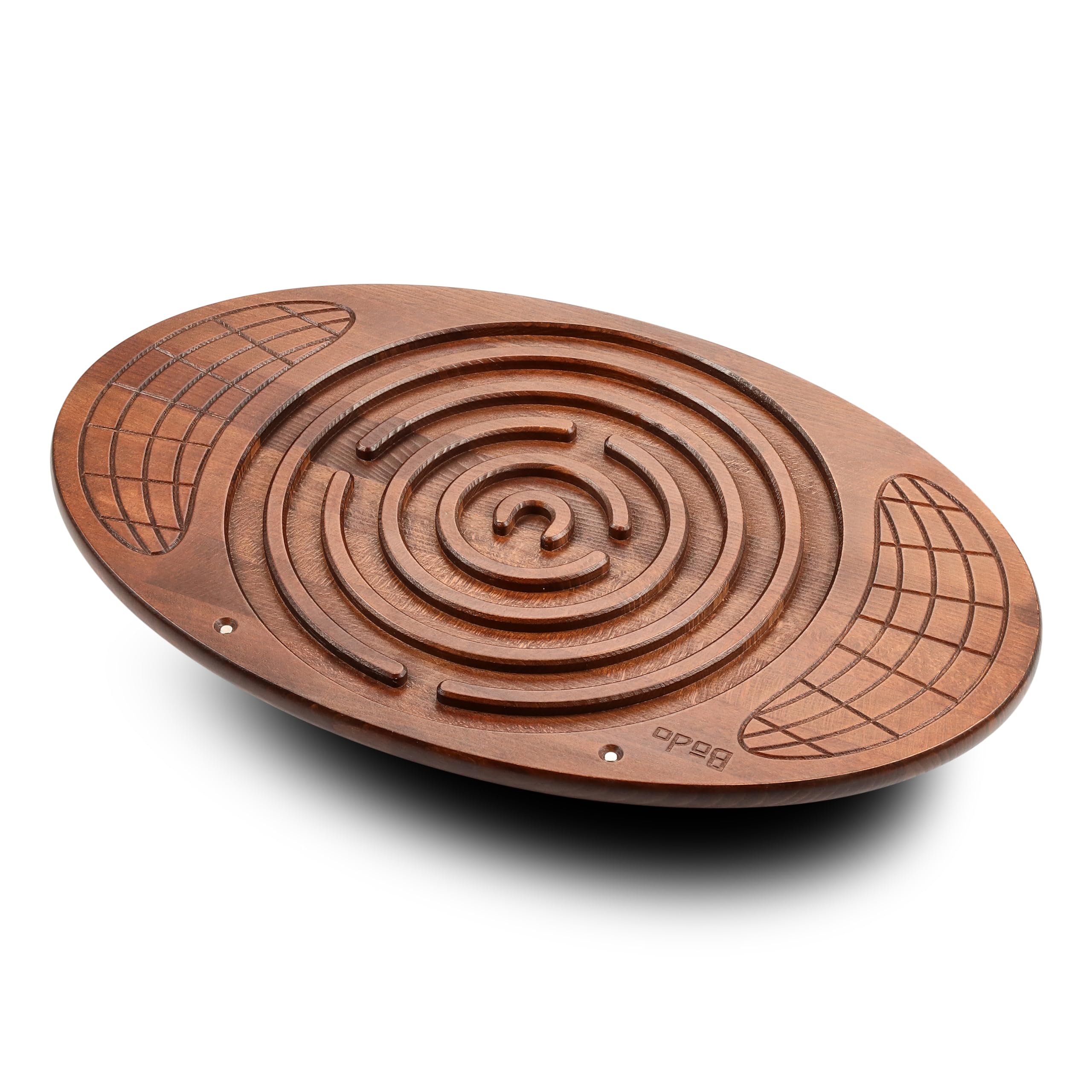 Bodo Maze Balance Board - Wooden Wobble Board for Kids, Teens & Adults - Exercise, Physical Therapy & Fitness Training - Improves Balance for Skiing, Surfing, Snowboarding & Skateboarding - Fun Labyrinth Game for Indoor/Outdoor Use