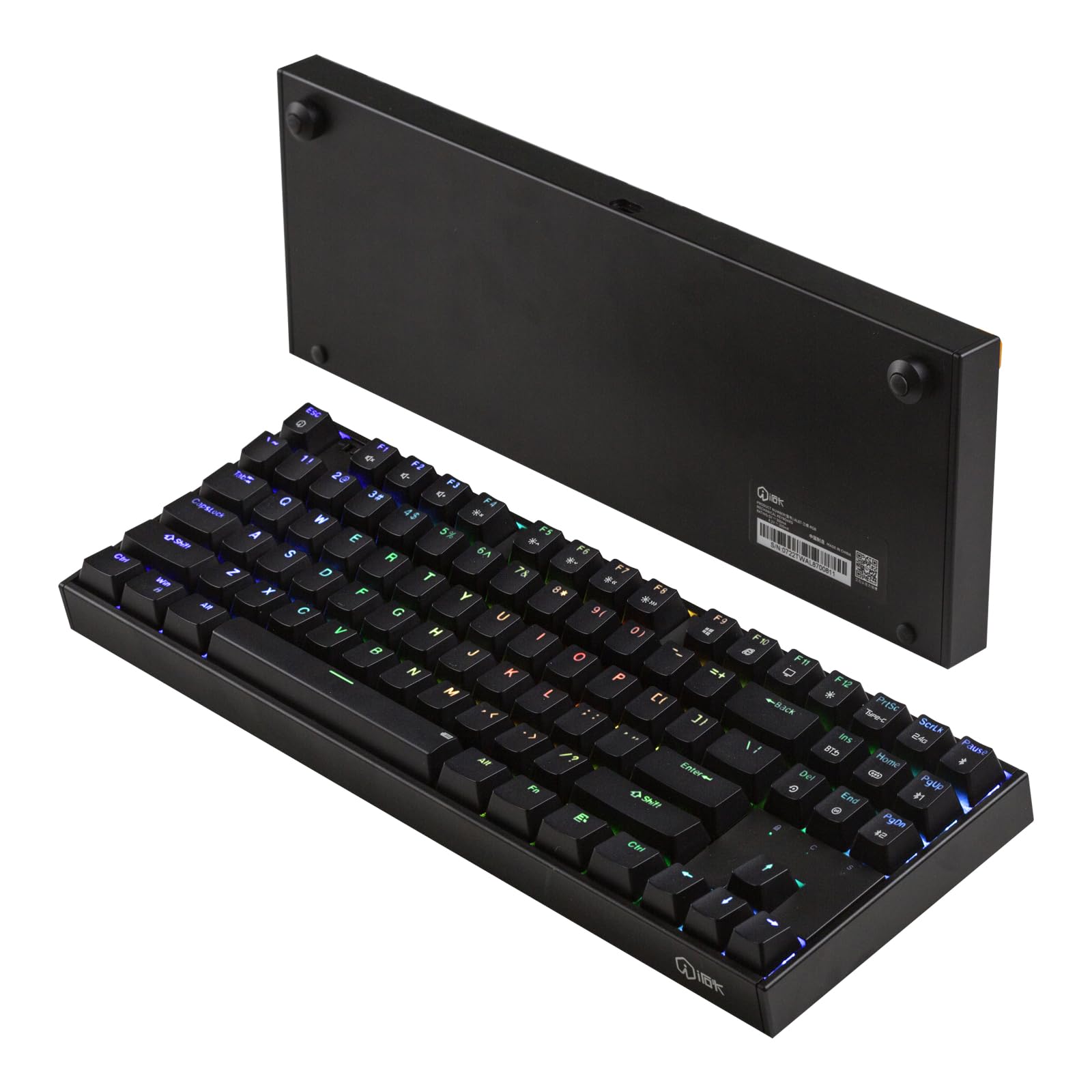 IROK AL87Pro 80% TKL Wireless Mechanical Keyboard - Bluetooth/USB/2.4G Tri-Mode, RGB Backlit, Hot-Swappable CNC Aluminum Frame for Windows & Mac | Perfect for Gaming, Office Work & Typing Enthusiasts