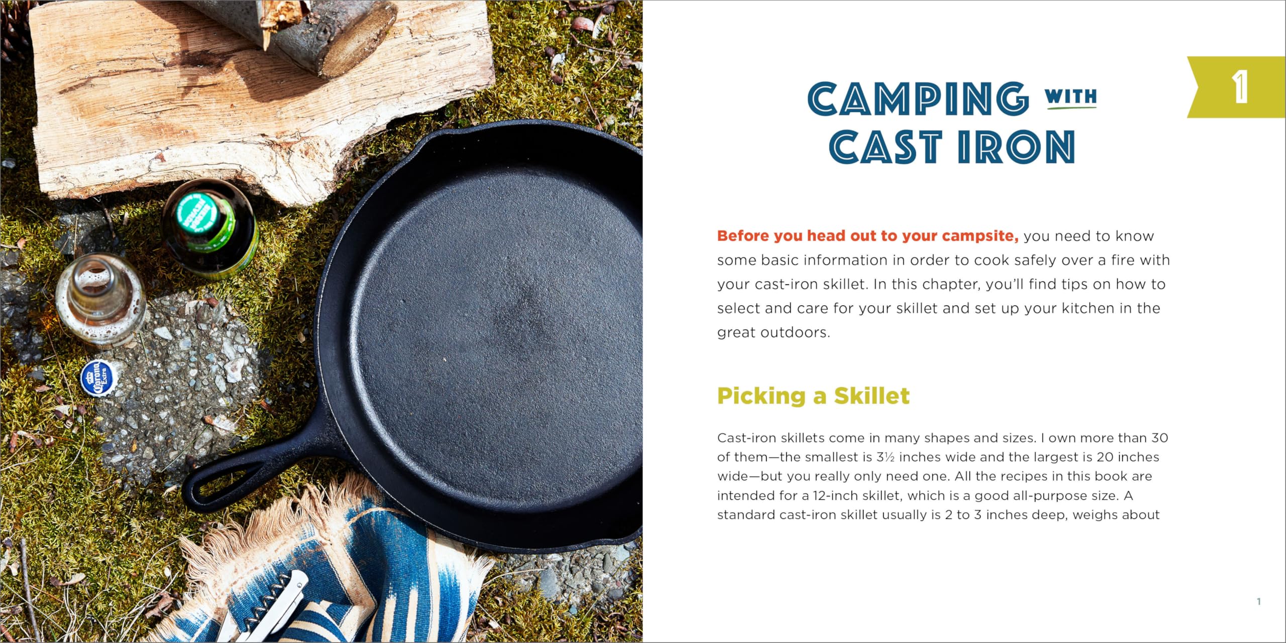 Cast Iron Camping Cookbook: 50 Easy Skillet Recipes for Outdoor Cooking - Perfect for Camping, Backpacking & RV Trips