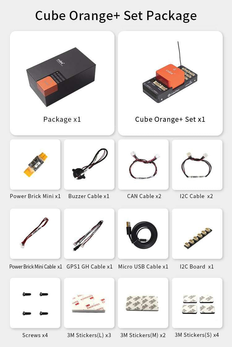 Cube Orange+ Standard Set Flight Controller for Drones - High-Performance Autopilot System with GPS Support | Perfect for FPV Racing, Aerial Photography & DIY Drone Projects