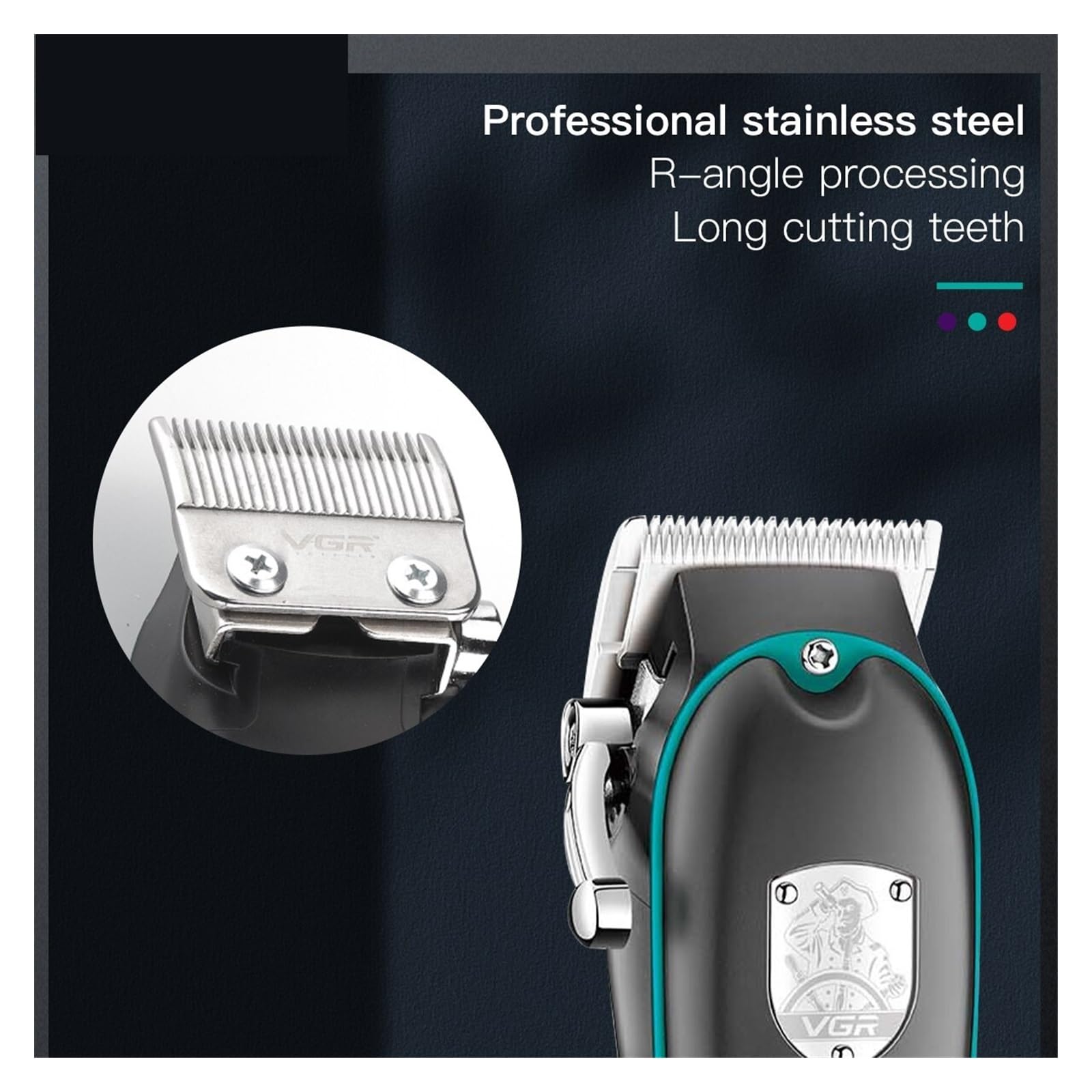 Professional Electric Hair Clipper for Men - Adjustable Wired Razor Trimmer with Storage Box | Home Barbering, DIY Haircuts & Grooming Kit