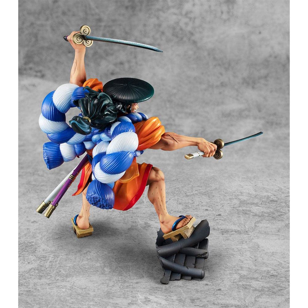 Megahouse Portrait of Pirates One Piece Warriors Alliance Oden Kozuki Action Figure - Multiple Colors (MH71623) | Anime Collectible for Display & Gift