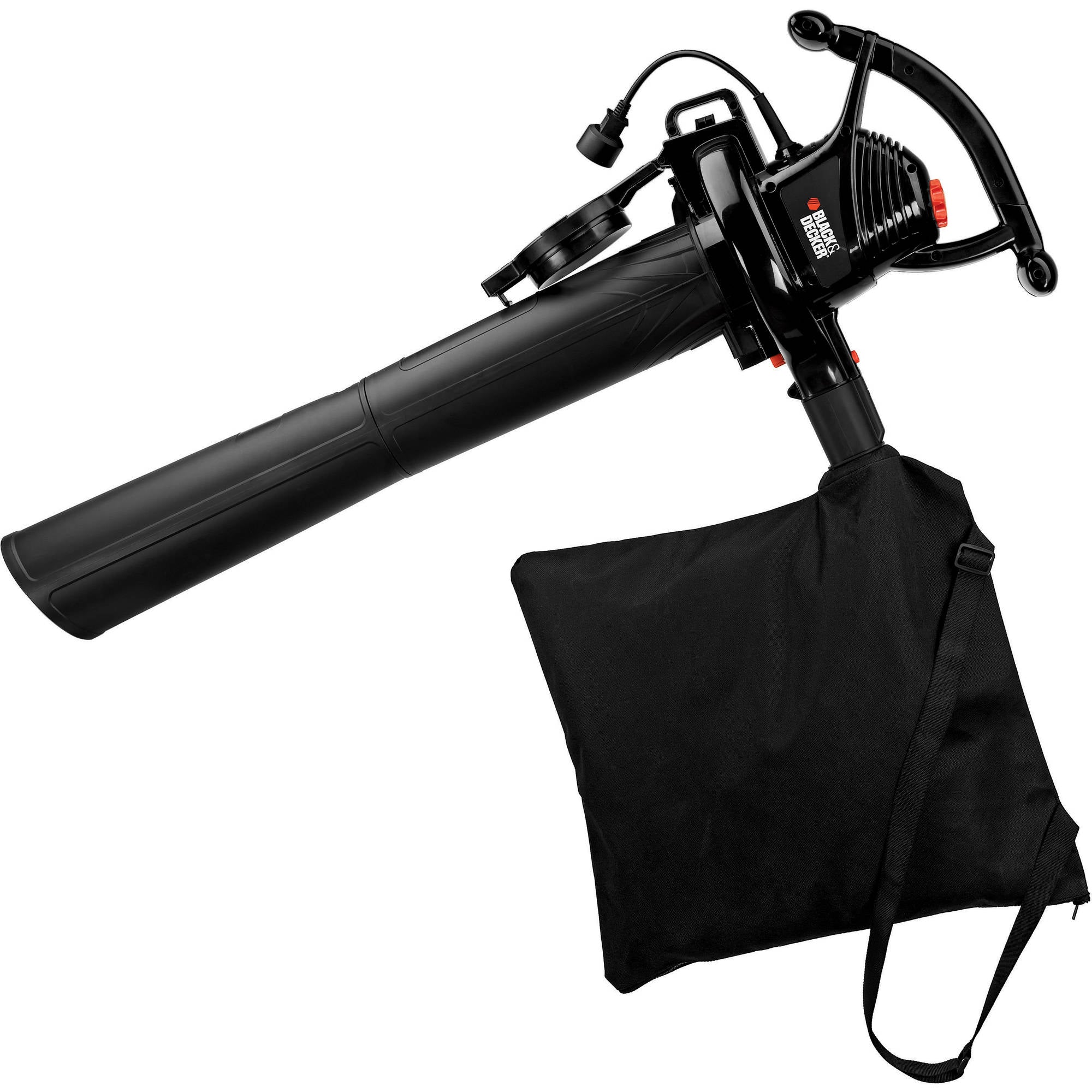 BLACK + DECKER BV3100 12 Amp 3-in-1 Electric Leaf Blower, Vacuum & Mulcher - Powerful Yard Cleanup for Leaves, Grass Clippings & Debris | Ideal for Driveways, Patios & Lawn Maintenance