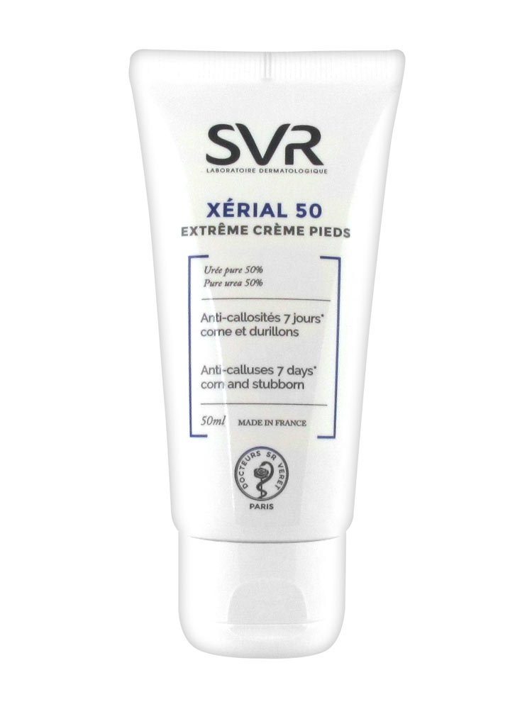 SVR Xerial 50 Extreme Foot Cream 40ml - Intensive Moisturizing & Cracked Heel Repair - For Dry, Rough Feet - Perfect for Pedicures, Diabetic Foot Care & Daily Foot Hydration