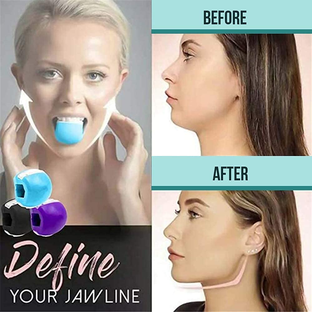 HAIYUN Jawline Exerciser for Face & Neck - Define & Slim Jawline, Tone Facial Muscles, Reduce Stress & Cravings | Anti-Aging Facial Workout for Youthful Look | Perfect for Home Gym & Beauty Routine