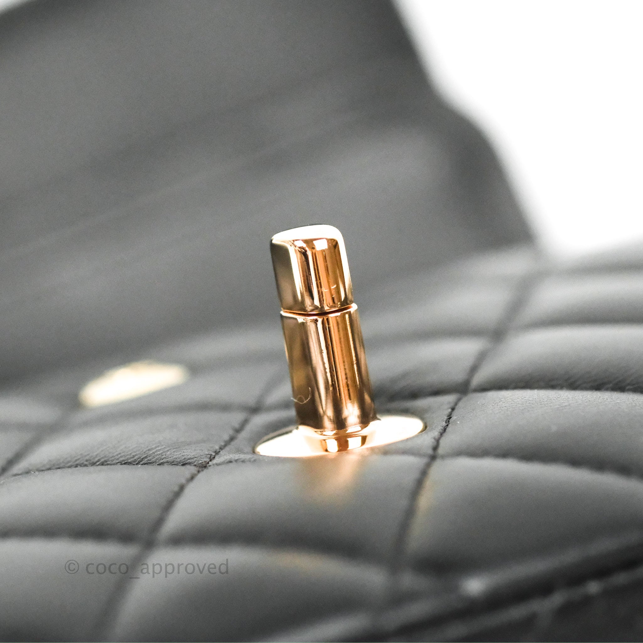 Chanel Classic Medium Flap Bag - Black Lambskin Leather with Rose Gold Hardware | Luxury Designer Handbag for Women | Perfect for Evening Events, Date Nights & Special Occasions