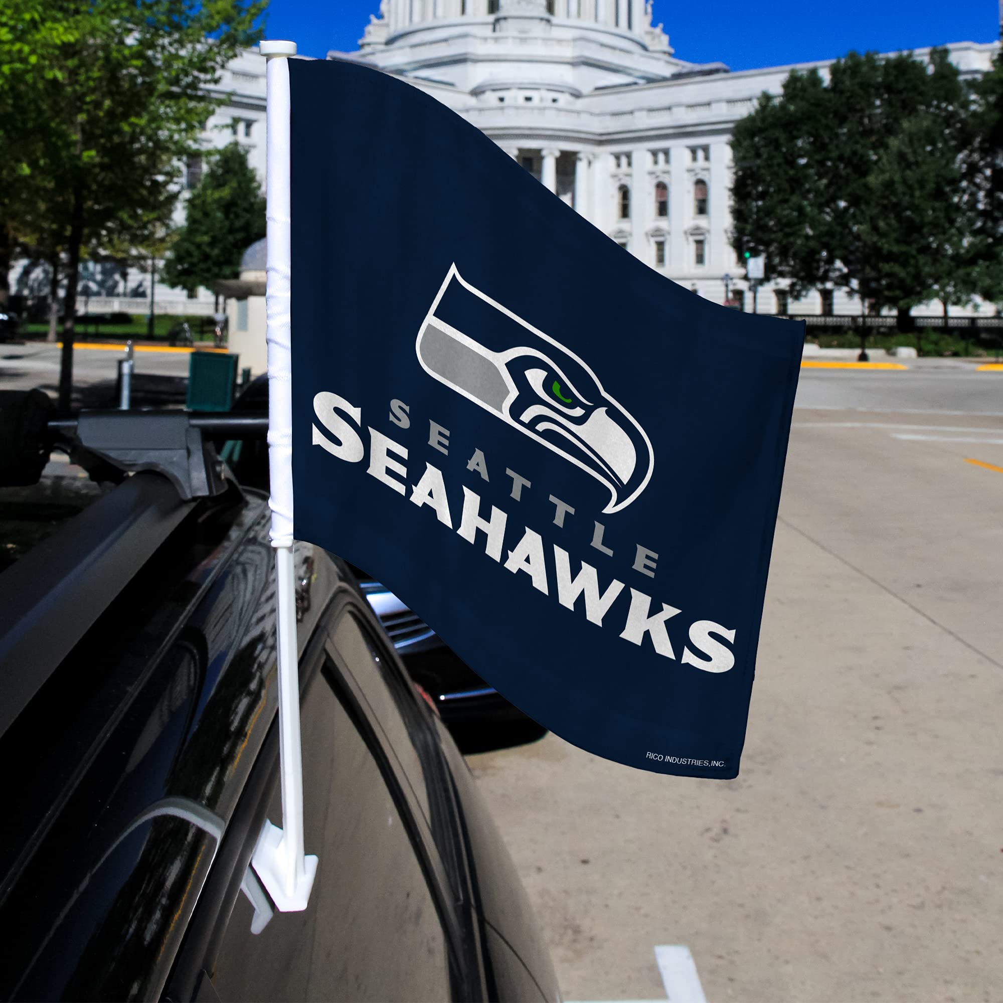 NFL Car Flag Double Sided - Premium Team Logo Car Accessory for Game Day Tailgating & Road Trips - Officially Licensed NFL Merchandise