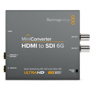 Blackmagic Design Mini Converter HDMI to SDI 6G - Professional Video Converter for Live Streaming, Broadcast & Studio Production