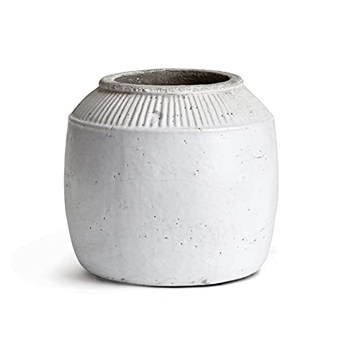 Napa Decorative Ceramic Vase - Small Etruia Jar for Home Decor, Table Centerpiece, and Gift Giving