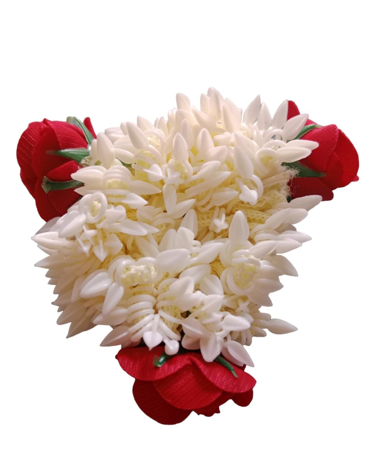 Women & Girls Hair Gajra - Pack of 4 Floral Hair Accessories for Weddings, Parties & Festivals | Boho Style Hair Jewelry for Braids & Buns