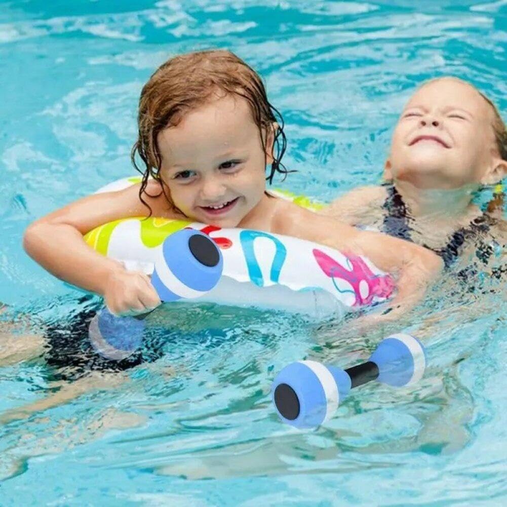 2 Pack Water Dumbbells for Aquatic Exercise - Lightweight Foam Fitness Equipment for Water Aerobics, Pool Workouts & Swimming Training - Perfect for Home, Gym & Rehabilitation Therapy