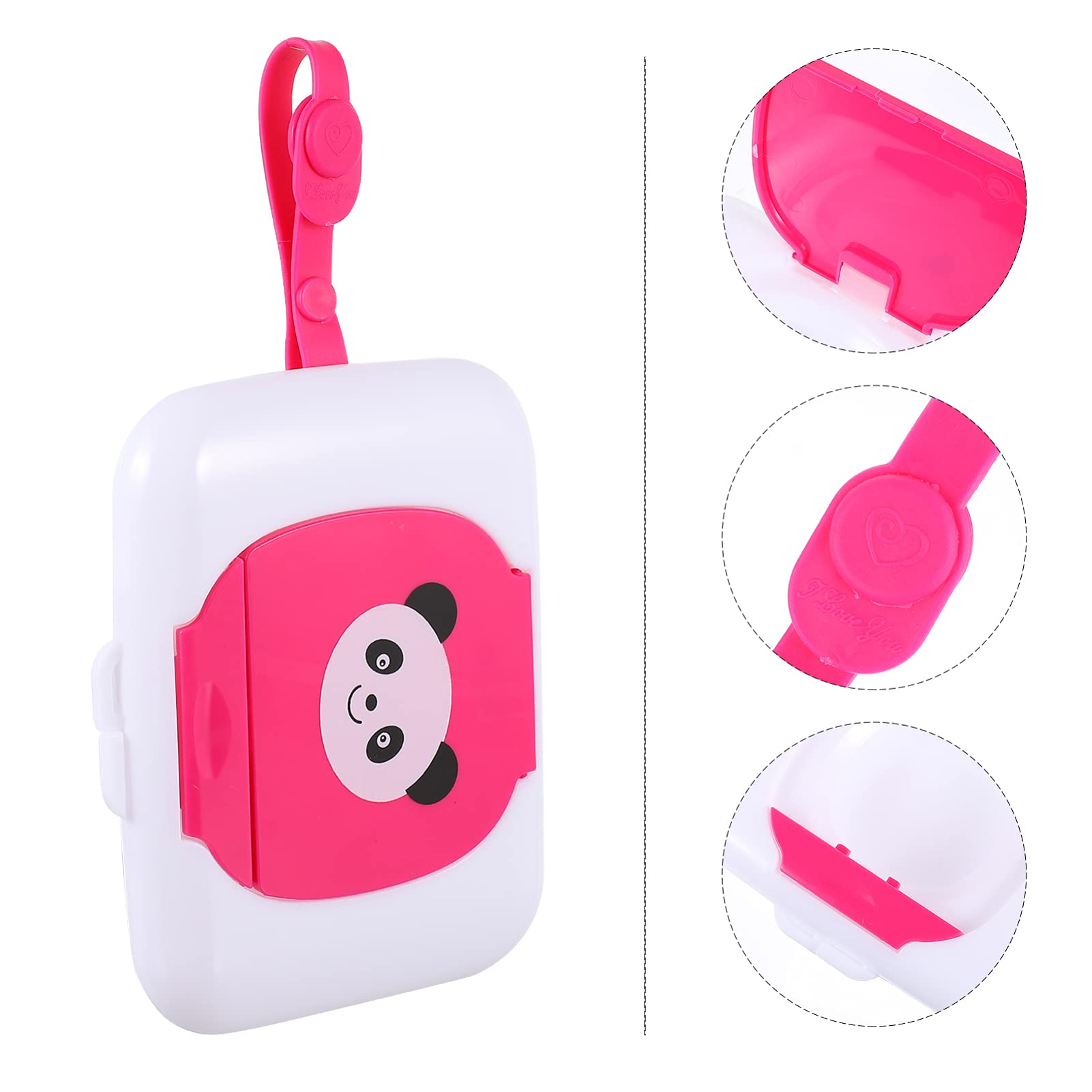 1PC Portable Wet Tissue Box - Travel Toilet Paper Holder, Pink PP Plastic Case for Bathroom, Car & Outdoor Use