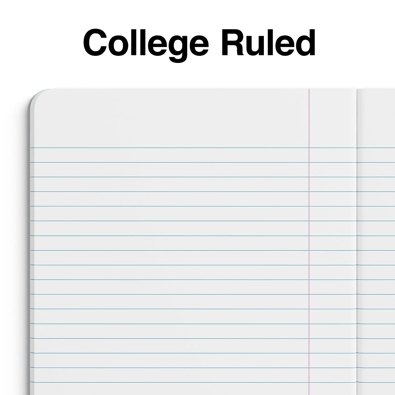 Staples 167628 Mini Composition Notebook - 5x7 Inches, College Ruled, 80 Sheets, Blue - Perfect for School, Office & Travel Note Taking