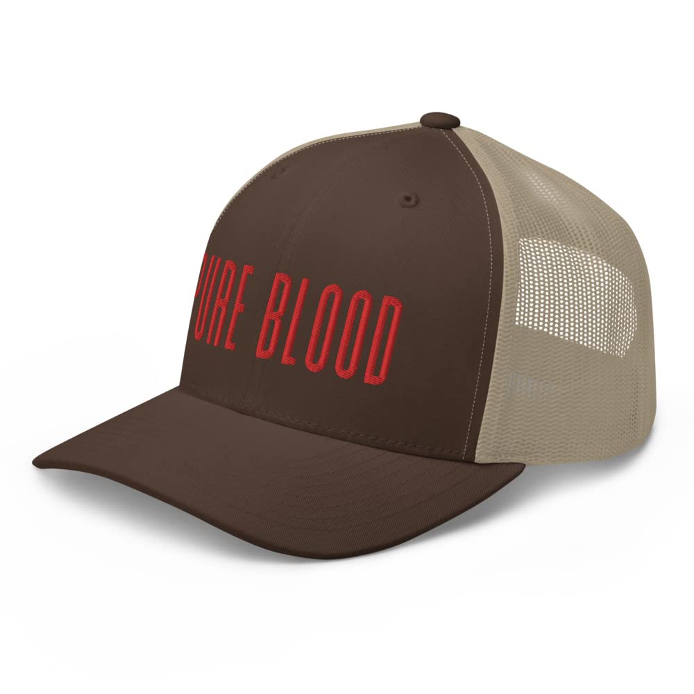 Pure Blood Hat Trucker Hat - Stylish Adjustable Snapback Cap for Men & Women - Perfect for Outdoor Activities, Sports, and Casual Wear